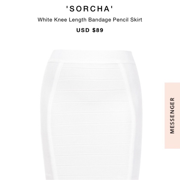 House of Cb Sorcha white Skirt Sz Med - Picture 2 of 7